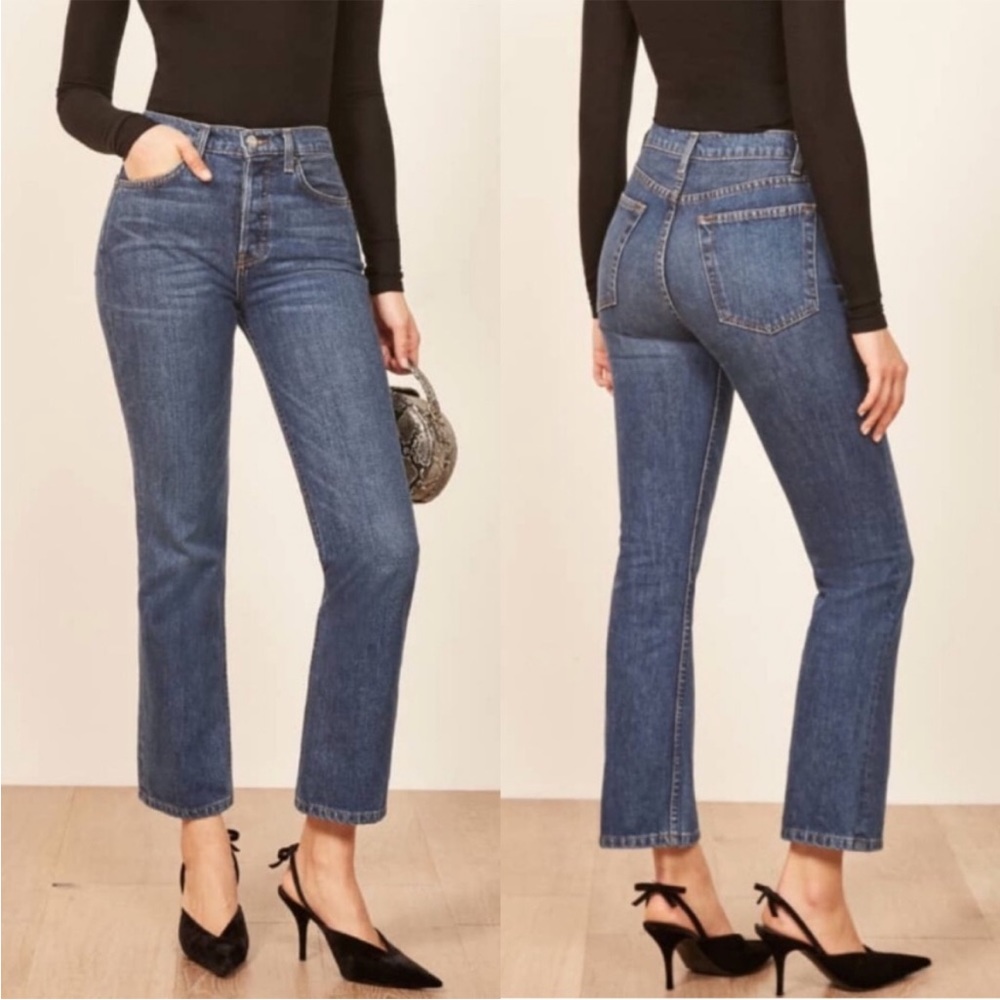 Reformation Jordi Kick Flare Jeans Teton